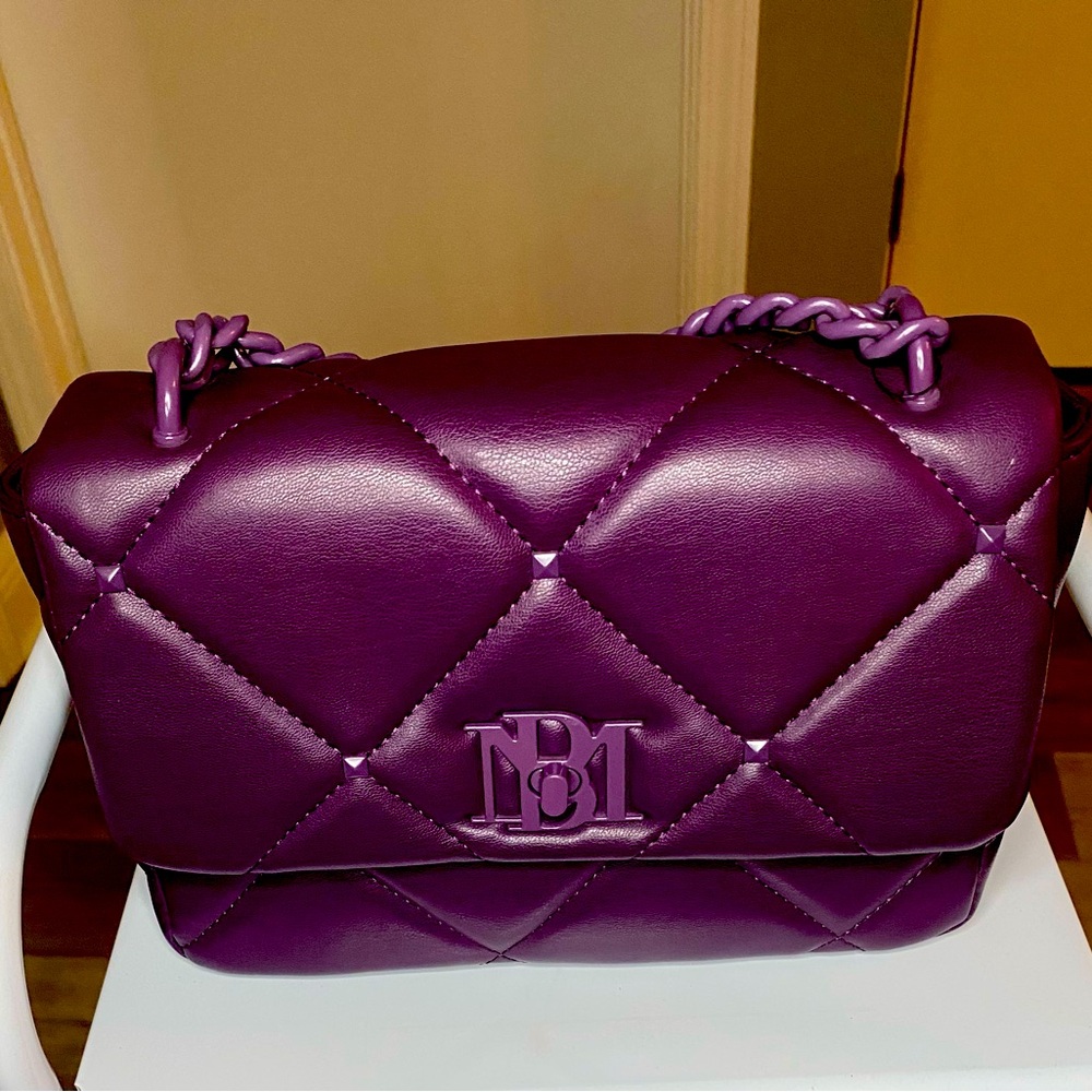 Vegan Leather (Purple) BADGLEY MISCHKA “brand new “ “ no flaws “ Beautiful bag